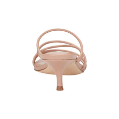 Banna Strappy Leather Dress Sandal - Natural Leather / Marc Fisher US