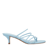Banna Strappy Leather Dress Sandal - Light Blue Leather / Marc Fisher On Sale