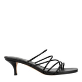 Banna Strappy Leather Dress Sandal - Black Leather / Marc Fisher Discount
