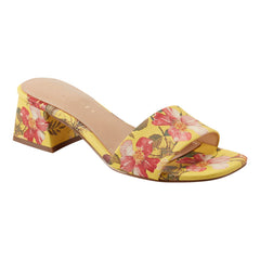 Olysa Slide Dress Sandal - Yellow Floral / Marc Fisher For Sale
