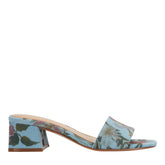 Olysa Slide Dress Sandal - Blue Floral / Marc Fisher Outlet