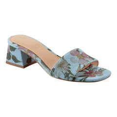 Olysa Slide Dress Sandal - Blue Floral / Marc Fisher Outlet