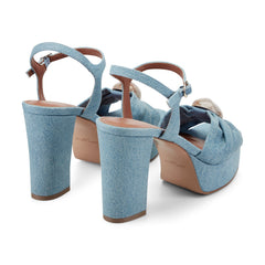 Candey Platform Sandal - Denim / Marc Fisher Discount