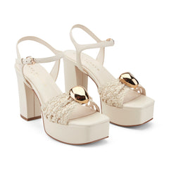 Cabell Platform Sandal - Chic Cream / Marc Fisher For Sale