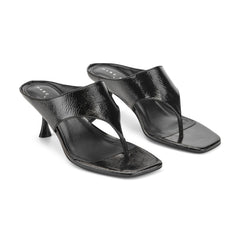 Adia Leather Thong Sandal - Black Leather / Marc Fisher For Sale