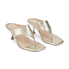 Adia Leather Thong Sandal - Platino Leather / Marc Fisher Sale