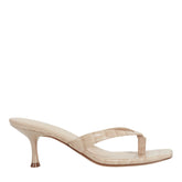Amelea Leather Thong Sandal - Embossed Natural Croco Leather / Marc Fisher On Sale
