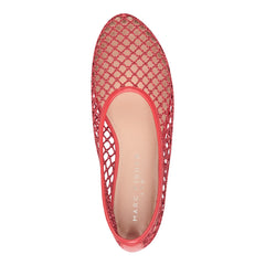 Jazlyn Mesh Ballet Flat - Red Mesh / Marc Fisher US