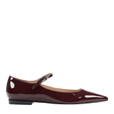 Trella Leather Mary Jane Flat - Dark Red Patent Leather / Marc Fisher For Sale