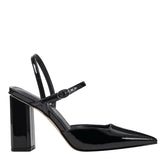 Doster Pointy Toe Slingback - Black Patent / Marc Fisher Discount