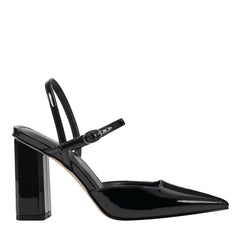 Doster Pointy Toe Slingback - Black Patent / Marc Fisher Discount