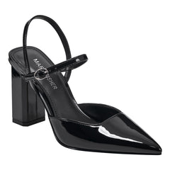 Doster Pointy Toe Slingback - Black Patent / Marc Fisher Discount