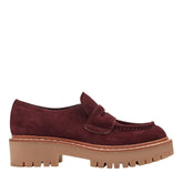 Norton Lug Sole Leather Loafer - Dark Red Leather / Marc Fisher For Sale