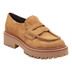 Norton Lug Sole Leather Loafer - Natural Suede / Marc Fisher Outlet