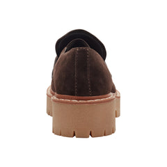 Norton Lug Sole Leather Loafer - Dark Brown Suede / Marc Fisher US