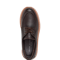 Nerida Lug Sole Leather Loafer - Dark Brown Leather / Marc Fisher Discount