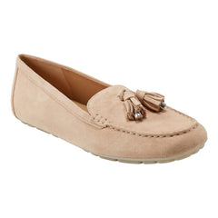 Layney Casual Tassle Leather Loafer - Natural Suede / Marc Fisher Outlet