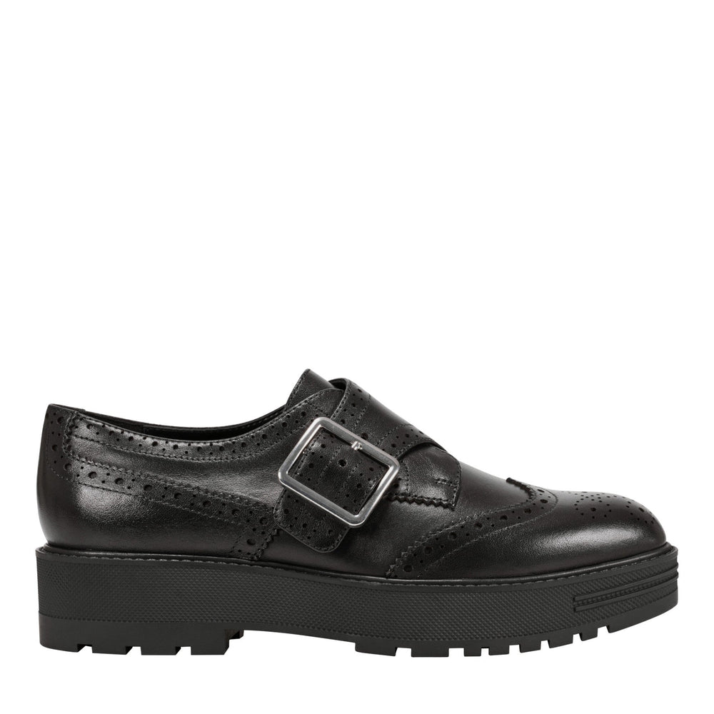 Remona Leather Monk Strap Loafer - Black Leather / Marc Fisher On Sale