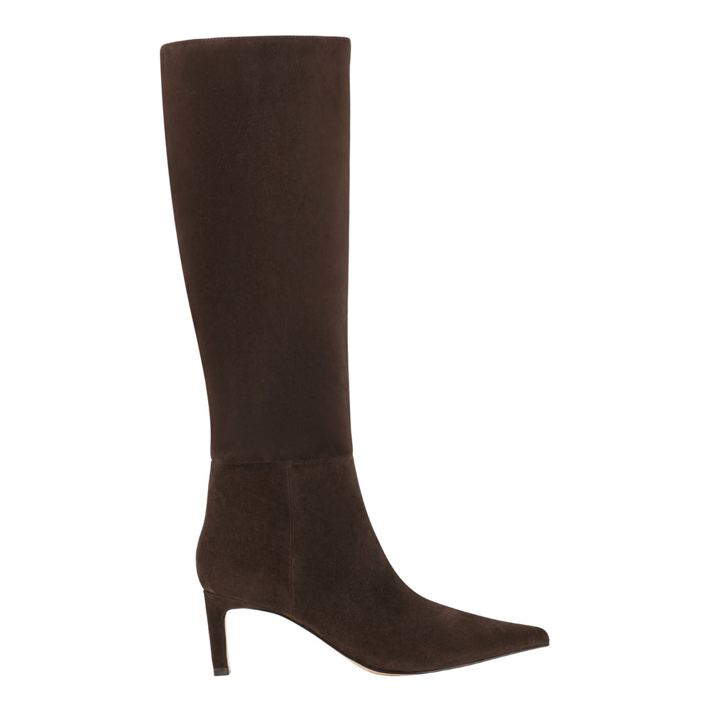 Eva Leather Boot - Dark Brown Suede / Marc Fisher US