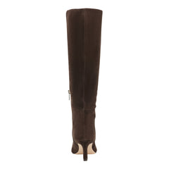 Eva Leather Boot - Dark Brown Suede / Marc Fisher US