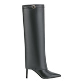 Naples Leather Boot - Black Leather / Marc Fisher Outlet