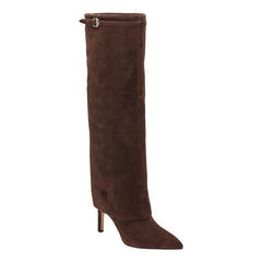 Naples Leather Boot - Dark Brown Suede / Marc Fisher US