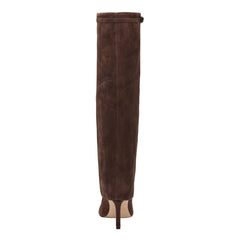 Naples Leather Boot - Dark Brown Suede / Marc Fisher US