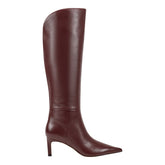 Esmee Leather Boot - Merlot Leather / Marc Fisher Outlet