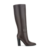 Lannie Dress Leather Boot - Dark Merlot Leather / Marc Fisher On Sale