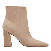 Yanara Heeled Leather Bootie - Cognac Suede / Marc Fisher Online