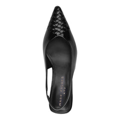 Rilly Leather Slingback Pump - Black Leather / Marc Fisher On Sale