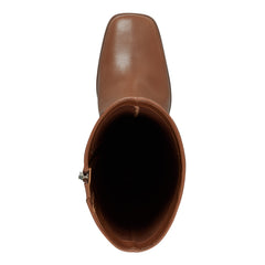 Dreeam Block Heeled Leather Boot - Tan Leather / Marc Fisher Discount