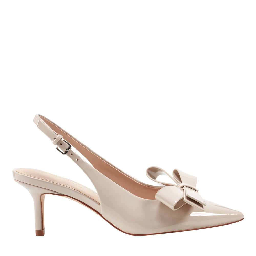 Allon Bow Slingback Pump - Light Natural Patent / Marc Fisher Sale