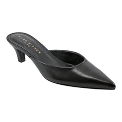 Rosa Heeled Mule - Black Leather / Marc Fisher US