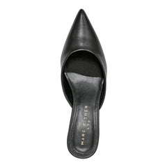 Rosa Heeled Mule - Black Leather / Marc Fisher US