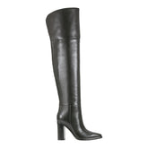 Lasli Over the Knee Leather Boot - Black Leather / Marc Fisher Discount