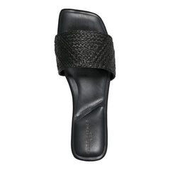 Murphy Flat Sandal - Black Raffia / Marc Fisher Outlet