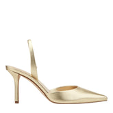 Noland Leather Slingback Pump - Gold Leather / Marc Fisher US