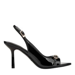 Paza Peep Toe Pump - Black Patent / Marc Fisher Online