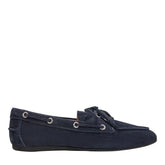 Uleena Leather Boat Shoe - Navy Suede / Marc Fisher Discount