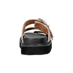 Auggie Woven Leather Footbed Sandal - Silver Leather / Marc Fisher Discount
