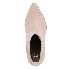 Alva Pointy Toe Leather Bootie - Light Natural Suede / Marc Fisher Sale