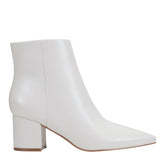 Jarli Pointy Leather Ankle Bootie - Ivory Leather / Marc Fisher Outlet