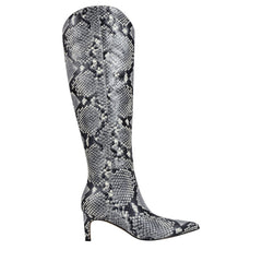 Quinnie Dress Leather Boot - Snake Printed Leather / Marc Fisher US