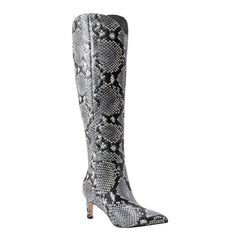 Quinnie Dress Leather Boot - Snake Printed Leather / Marc Fisher US