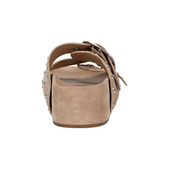 Sayge Studded Suede Footbed Sandal - Natural Suede / Marc Fisher Sale