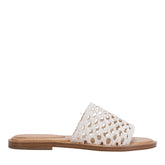 Glynne Woven Flat Sandal - White / Marc Fisher For Sale