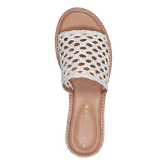 Glynne Woven Flat Sandal - White / Marc Fisher For Sale