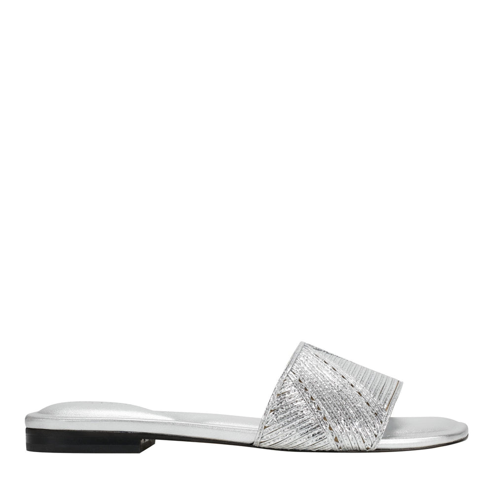 Murphy Flat Sandal - Silver / Marc Fisher US