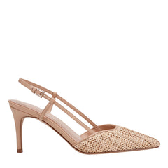 Flory Slingback Pump - Natural Raffia / Marc Fisher Sale